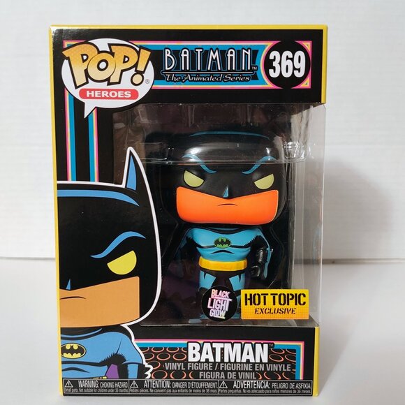 Funko Pop - Black Light Glow Batman (Hot Topic Exclusive) - #369 - Picture 1 of 7